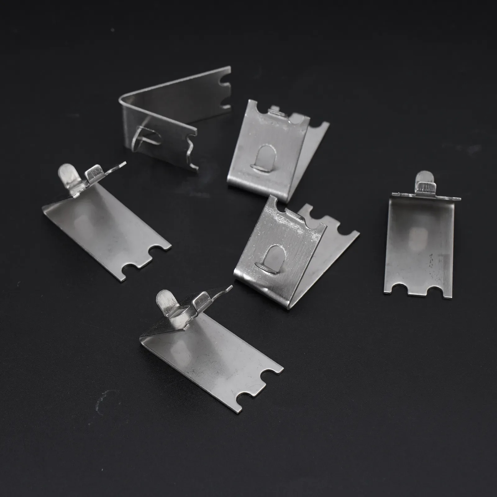 10Pcs Freezer Cooler Shelf Clips Stainless Steel 1MM Freezer Strong Support Clips Square Slot Refrigerator Accessories