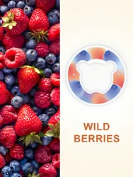 Fruit - Flavored Bear Rings for Water Cups (Single Pack) (Wild berries)