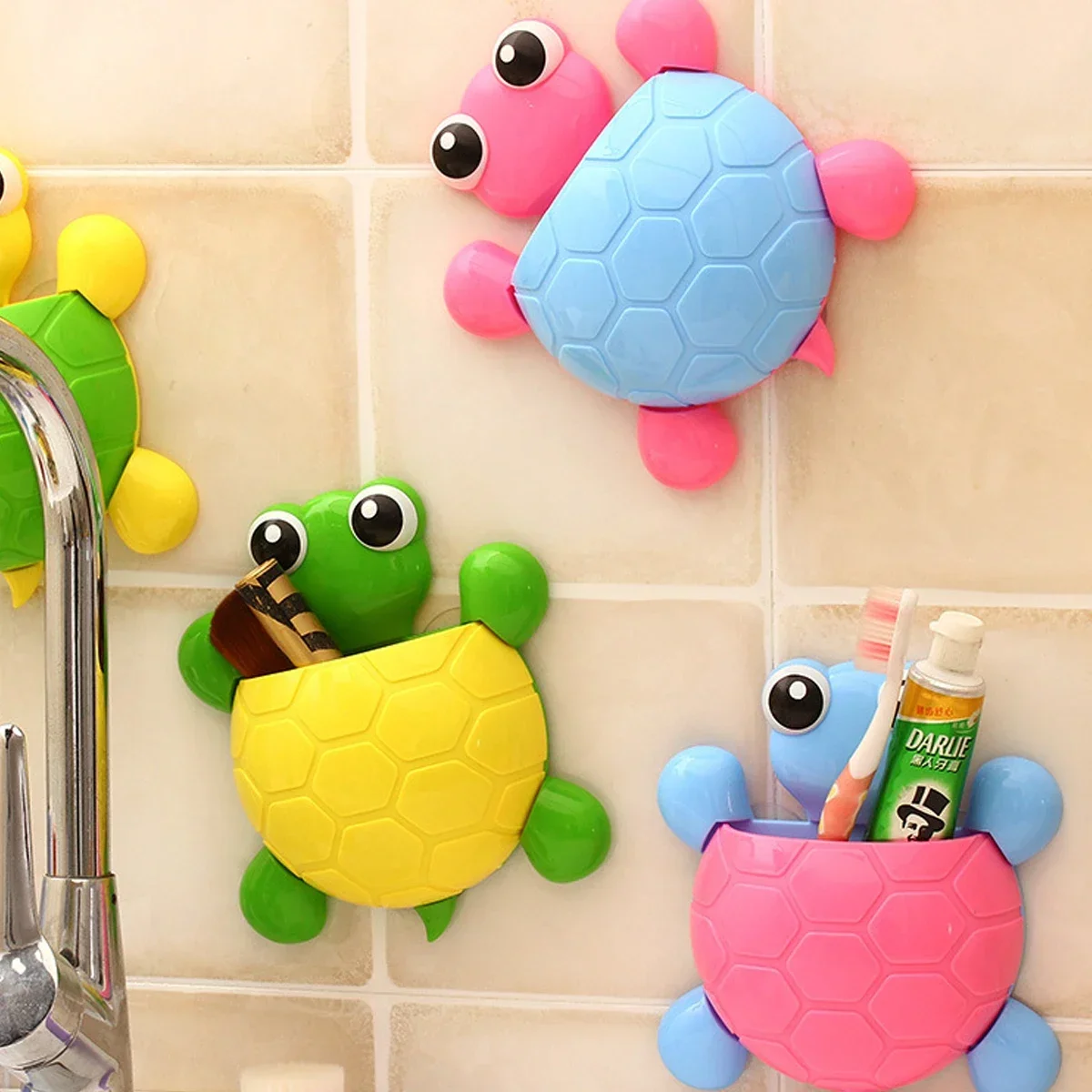 Cartoon Tortoise Shaped Toothpaste Rack