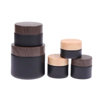 Empty Jars Frosted Glass Cream Jar Cosmetic Container With Lid 5-100g Glass Bottle Make Up Container Travel Cosmetic Jars 2
