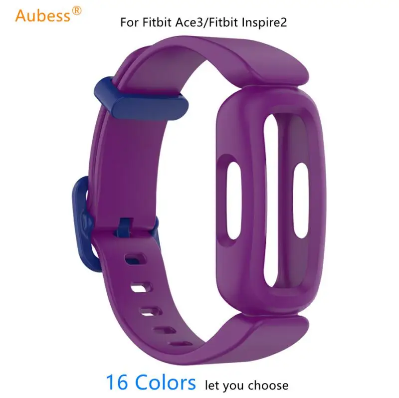 Цельный силиконовый ремешок для Fitbit Ace3 сменный Inspire2 спортивный браслет |