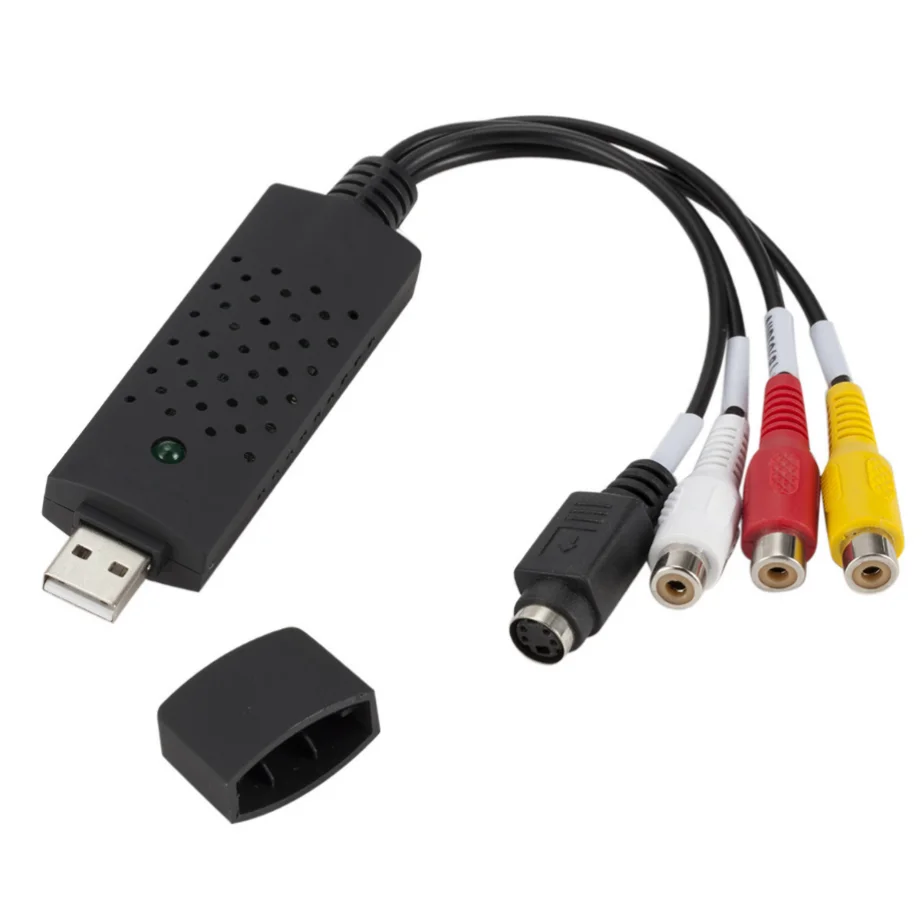 Video Capture Card VHS Tape Converter Video Converter USB 2.0 Convert Analog Video to Digital Format Audio Video DVD VHS Record Capture Card PC Adapter