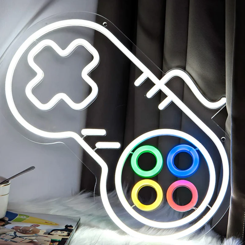 

Game Neon Sign for Boys Room Decor LED Neon Light Sign Fro The Bedroom Wall Decor Gaming Decor Kids Game Room Teen Room Man Cave