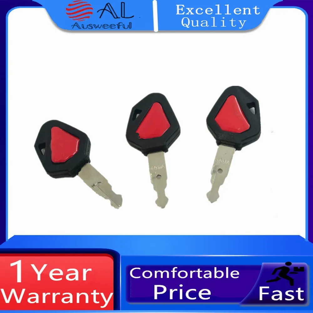 

10pcs/Excavator Accessories For Kubota U15/30/135/155/161/163 Key Ignition Key Start Key Door Key Without Chip