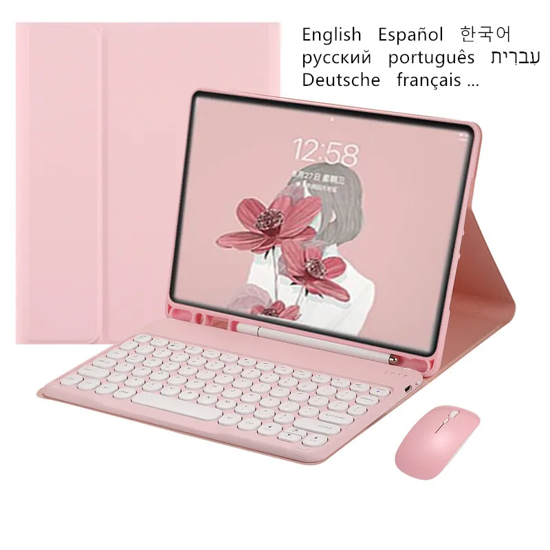 Чехол для клавиатуры Samsung Tab S8 Plus S7 + FE чехол Galaxy SM-T730 12 4 дюйма с тачпадом Teclado |