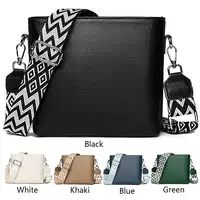 Genuine Leather Shoulder Bag Trendy Crossbody Bag with Guitar Strap Satchel Purse Designer Tote Bag for Women