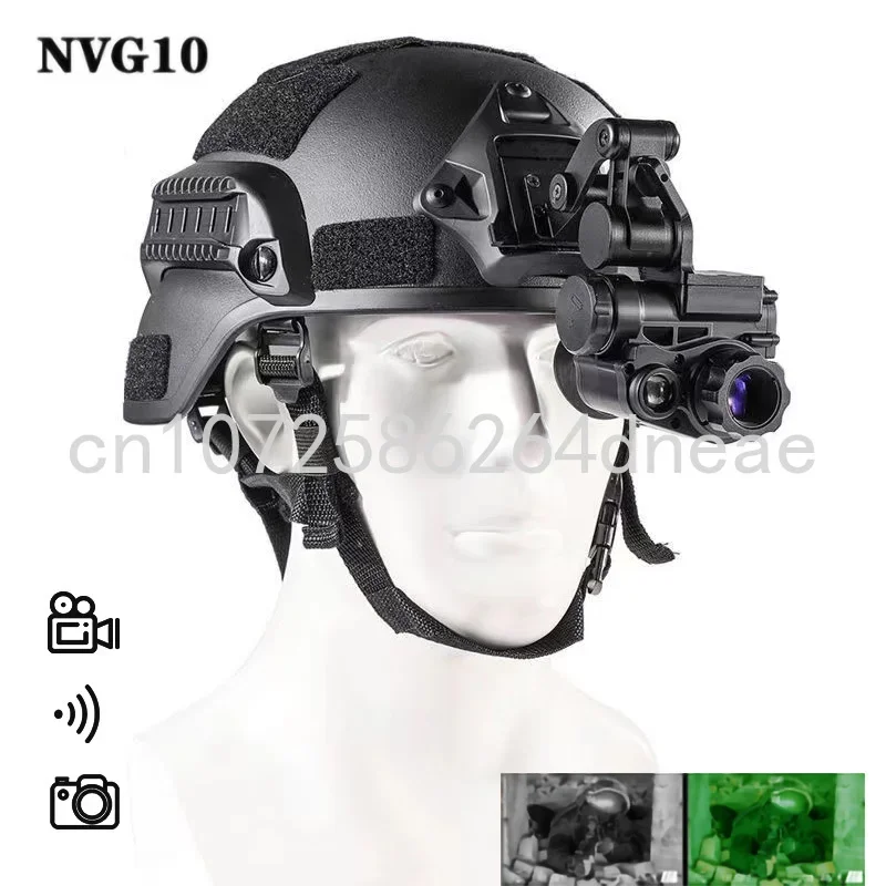 

NVG10 Head Mounted Night Vision Monocular Scope WIfi Hunting Helmet Night Vision Googles with 200m/656ft Viewing Range