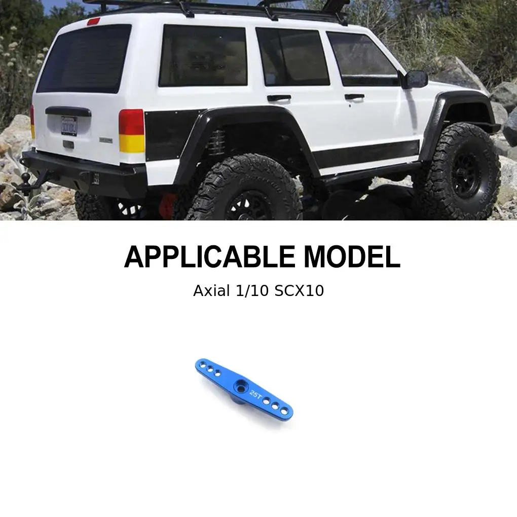 

1 8 1 10 Aluminum Alloy Strong Servo Horn Arm For Axial WPL Trx4 Trx6 Scx10 Capra RC Car Part RC Car Accessories Blue