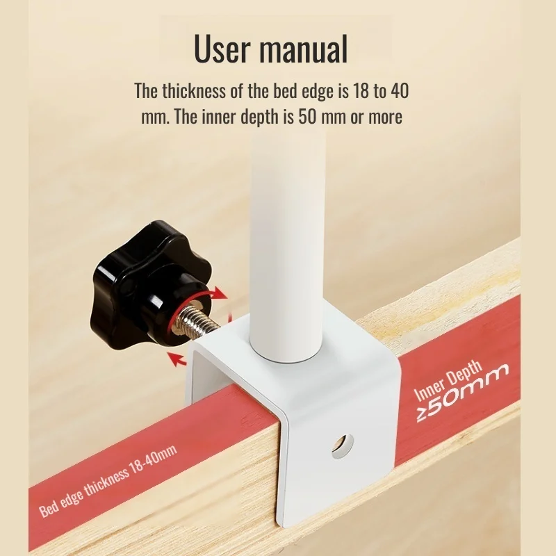Home Bedside Armrests Anti-fall Bed Guardrail Get Up Aids Elderly Handrail Toilet Handrails