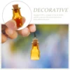 9 Pcs Mini Glass Bottle Corks Reagent Container Small Bottles Wishing Crafts Jars Laboratory Sample Sealing 3