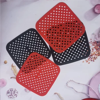 Air Fryer Silicone Mat Kitchen Accessories Non-stick Baking Mat Pastry Tools Accessories Bakeware Oil Mats Cake Grilled Saucer 2