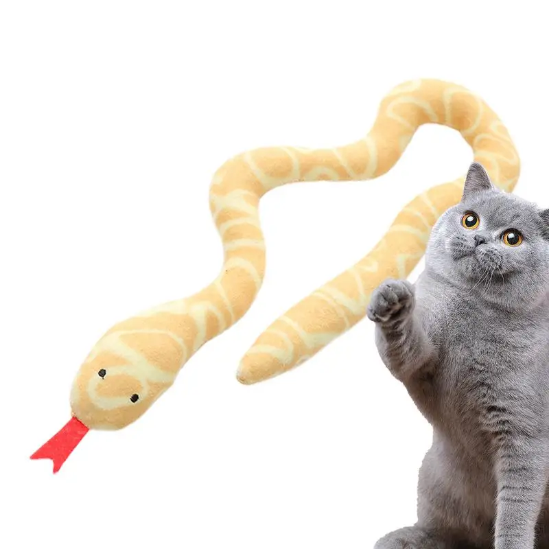 

Snake Toy For Cats Plush Catnip Toys Cat Toy Catnip Filled Cartoon Toy Cat Pillow Toys Entertaining Toys For Indoor Cats Kitten