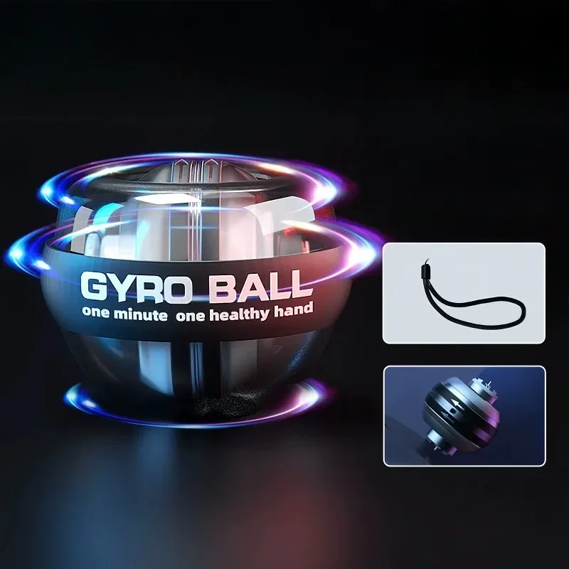 Gyro Ball for Strengthen Arms Fingers Wrist Bone Wrist Trainer Ball Auto-Start Strengthener Gyroscopic Forearm Exerciser hand strengthener,forearm exerciser,gyro ball,wrist exerciser,hand grip strengthener,gyro wrist ball,hand grip trainer,arm wrestling equipment