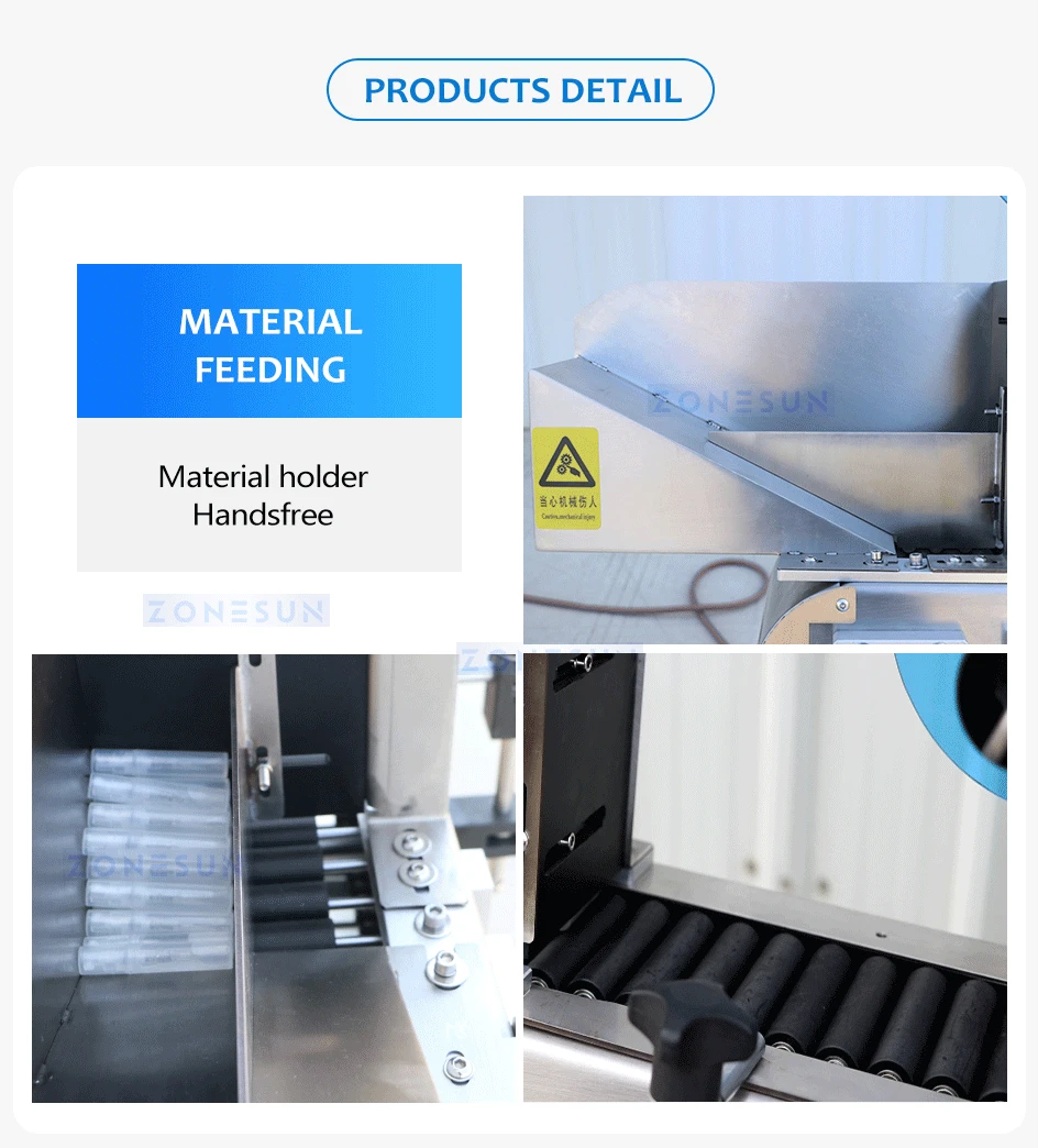 ZSTB823 Automatic Horizontal Wrap Around Labeler Tube Bottle Labeling