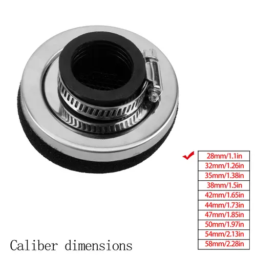 Motorcycle Air Filter Cleaner Air Filter 2 Stroke Engine Dirt Pit Bike Scooter 28/32/35/38/42/45/50/54/58MM Moto Parts - Image 11
