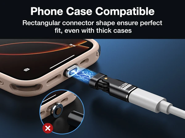 AUFU 240W Type C Adapter 16Pin USB-C to Type-C Fast Charging Cable Magnetic USB C Female Converter for Macbook iPhone 16 15 Xiao