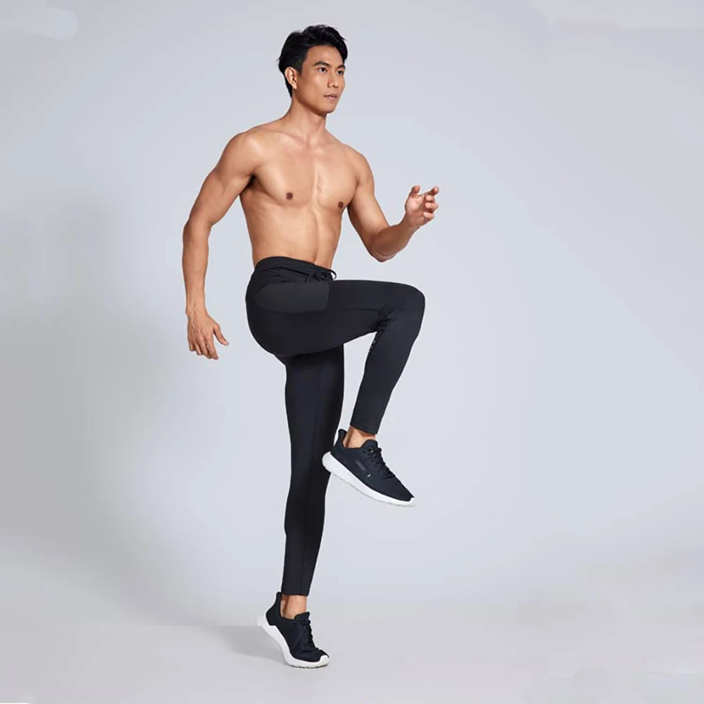 Men Outdoor Running Tights Pocket GYM Exercise Fitness Leggings Basketball Hiking Trainning Sport Soccer Compression Clothing