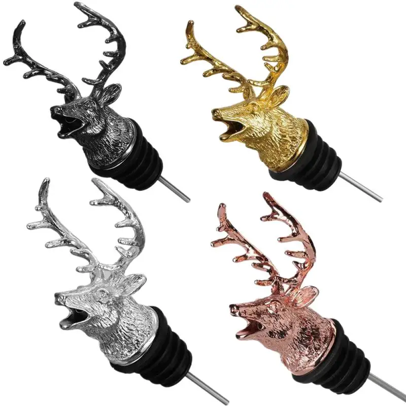 Bottle Stopper Wine Stoppers wine bottle stoppers wine accessories for Deer Beverage Bottle Corks Sealer for Wine Lovers Christmas Halloween Kitchen Bar Tool Accessories