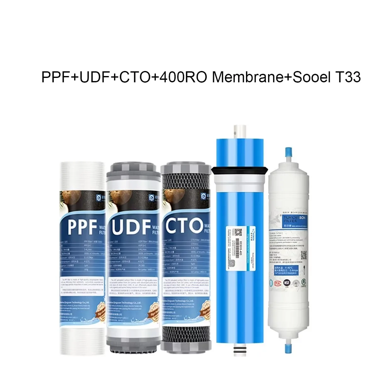 10 inches Water Filter Cartridge,PP Cotton ,UDF Suitable For Water Filter Housing,T33 Cartridge,Ro Membrane System Replacement