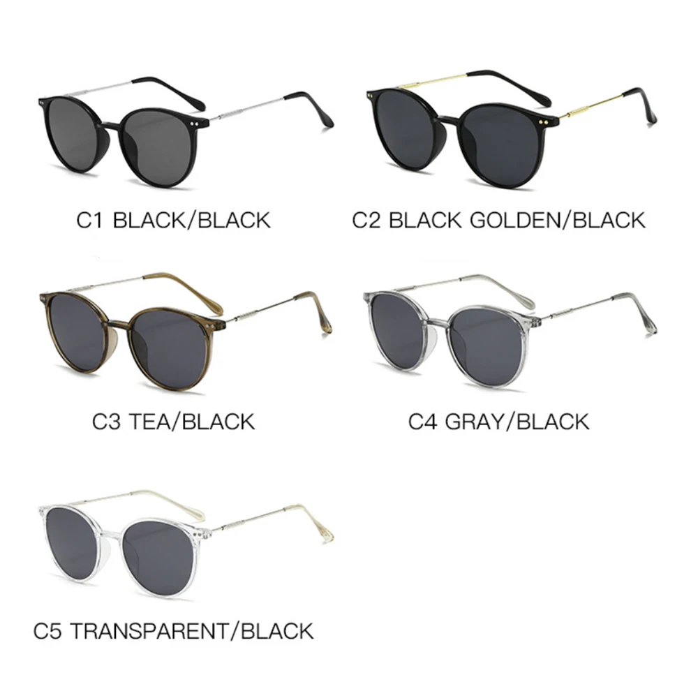 New Round Vintage Sunglasses Women Retro Luxury Brand Designer Sun Glasses For Women's Sunglass Oculos De Sol Shades UV400