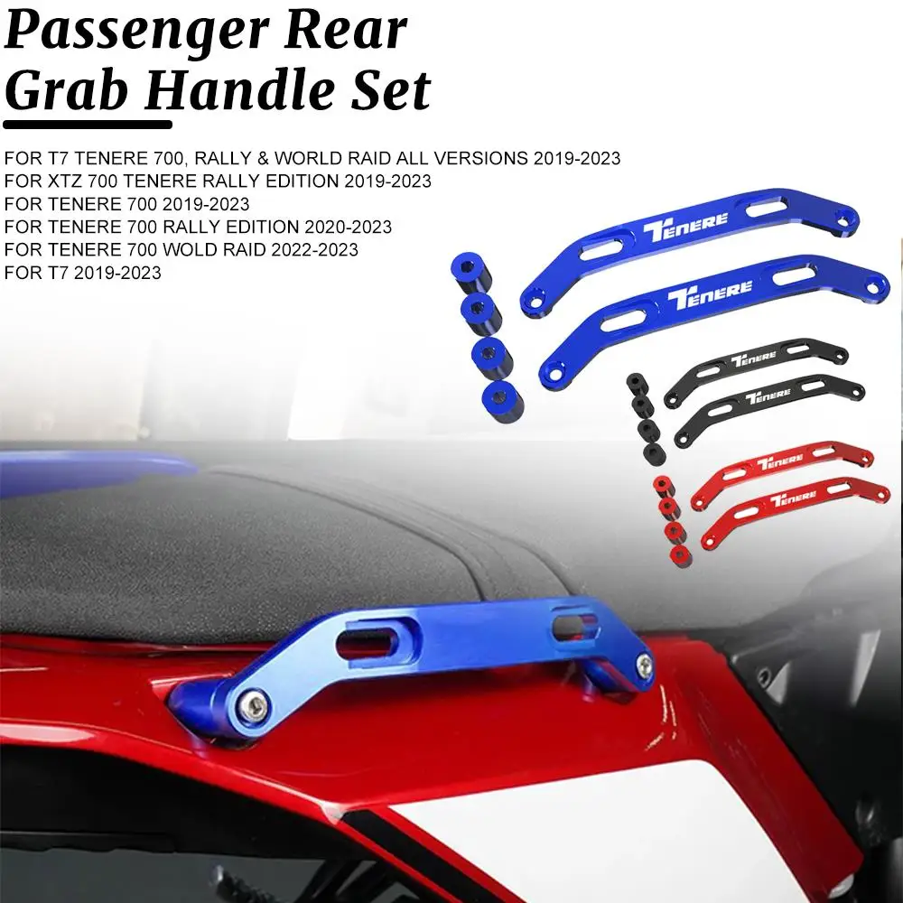 

FOR YAMAHA TENERE 700 WOLD RAID 2022-2023 For yamaha T7 2019 2020 2021 2022 2023 Motocycle Passenger Rear Grab Handle Set