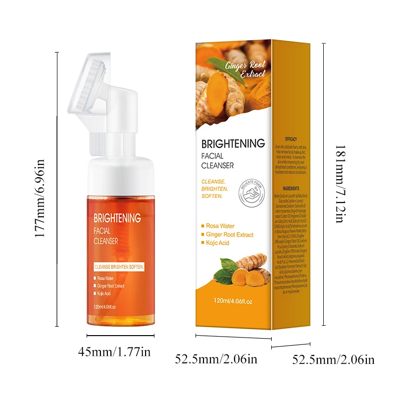 강황산 폼 클렌저 뷰티 페이스 케어 돌란진 강황 클렌징 무스 120ml 순한 딥 클렌징