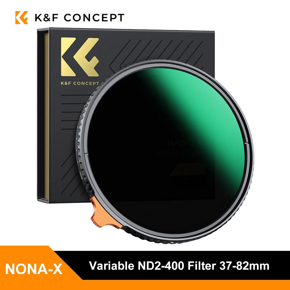 K&F Concept Nano-X Variable ND2-N400 ND Camera Lens Filter 37-105mm Adjustable 28-Layer Coated Waterproof