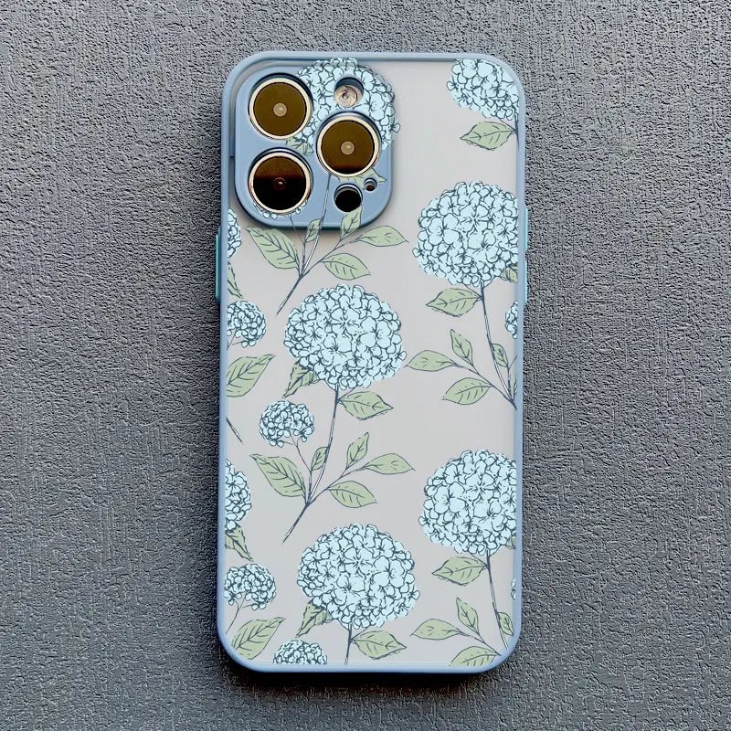 Kunstvolle Schutzhülle mit Blumenmuster für iPhone 11 12 Mini 13 Pro Max 17 16 15 14 Pro Max Plus X XR XS Rückseite – Detail 10