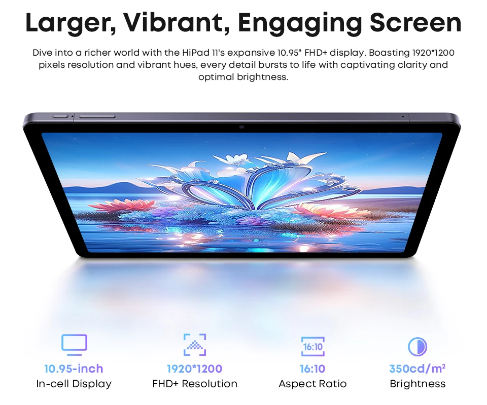 2024 CHUWI Tablet HiPad 11 Tablet Android 14 10.95" FHD 128GB ROM 6GB RAM  Tablets 7000MAH Battery 2.4G/5G WiFi tablette Ipad PC 3