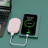 Mini Hand Warmer Portable Pocket Charger Power Bank 2 in 1 Winter Heater Electric 5000 mAh USB Rechargeable Heating Pad Outdoor 3