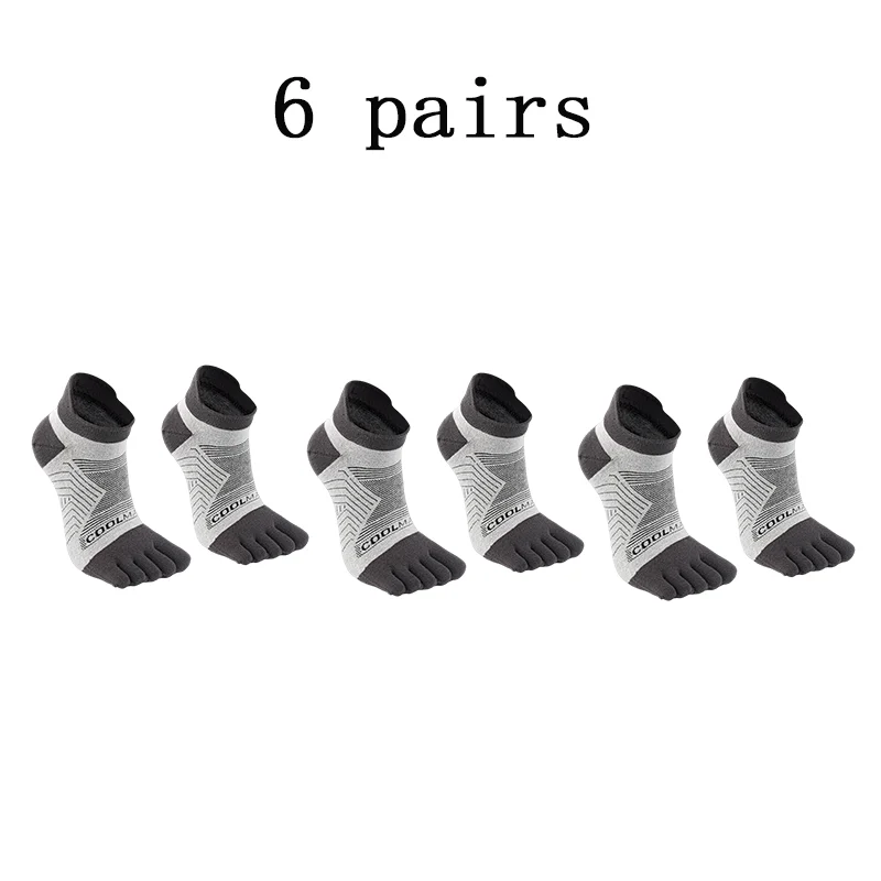 6 pairs white grey