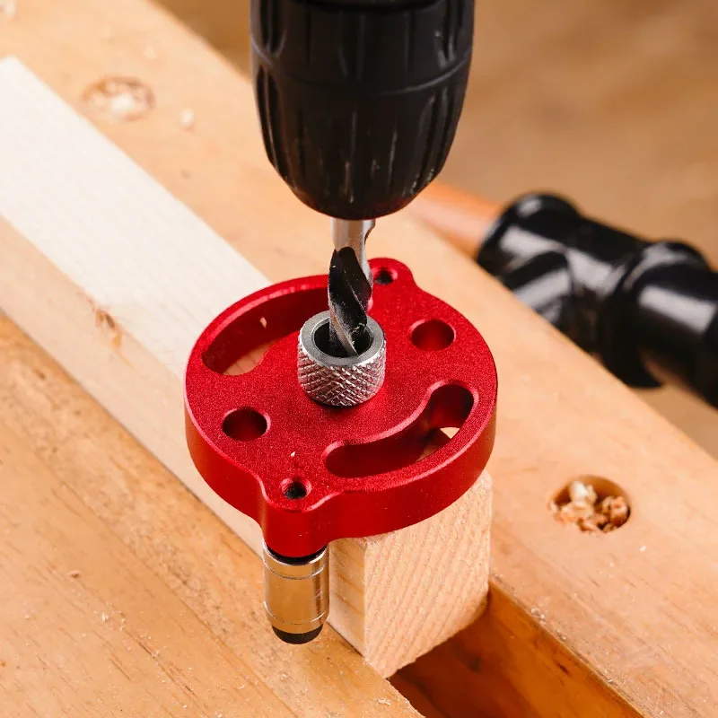 3-10mm Woodworking Vertical Puncher Single Hole Positioning Puncher Wood Tip Punching Locator Wood Splicing Tool DIY single hole positioning punch aluminium alloy woodworking tool self adaption core punching locator solid wood panel high quality