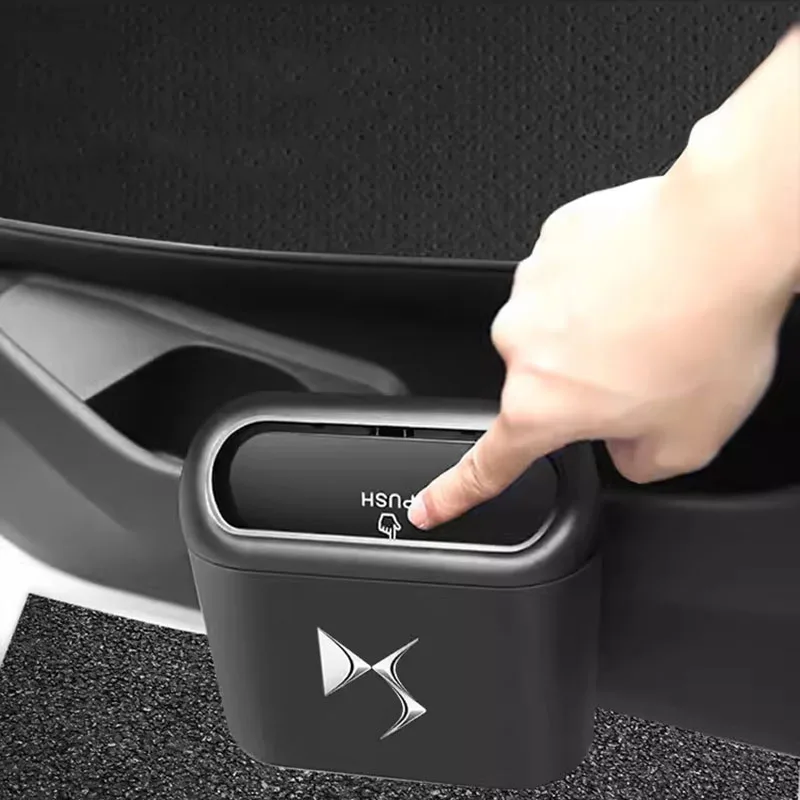 Car Trash Can Hanging Mini Vehicle Garbage Trash Can For DS Citroen DS Spirit DS3 DS4 DS5 DS6 DS7 DS9 DS6WR Auto Accessories