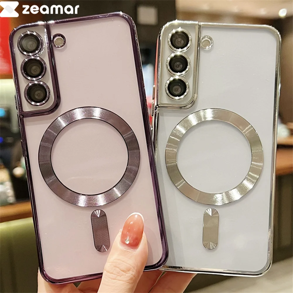 Enhanced Silicone Magnetic Plating Case - Clear Edition