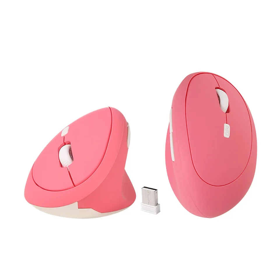escritório, rosa, 6d, mini, silencioso, para computador, laptop, pc, 2,4g