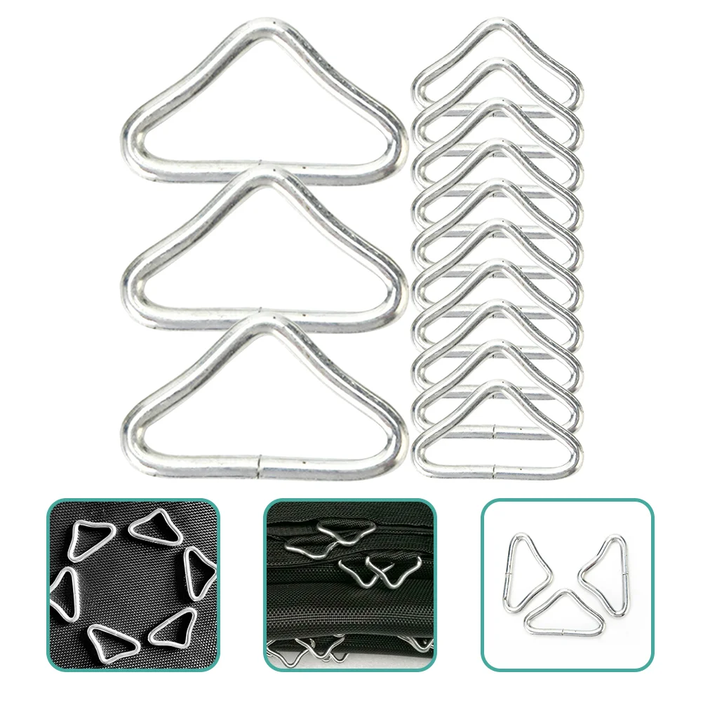 

Trampoline Triangle Buckle Ring Buckles Replaceable Portable Rings Metal Accessory Toys