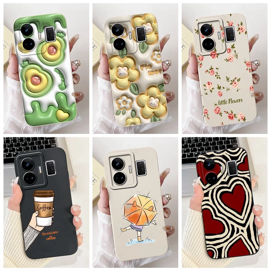 Realme GT Neo 5 Stylish Candy Painted Soft TPU Phone Case Cover