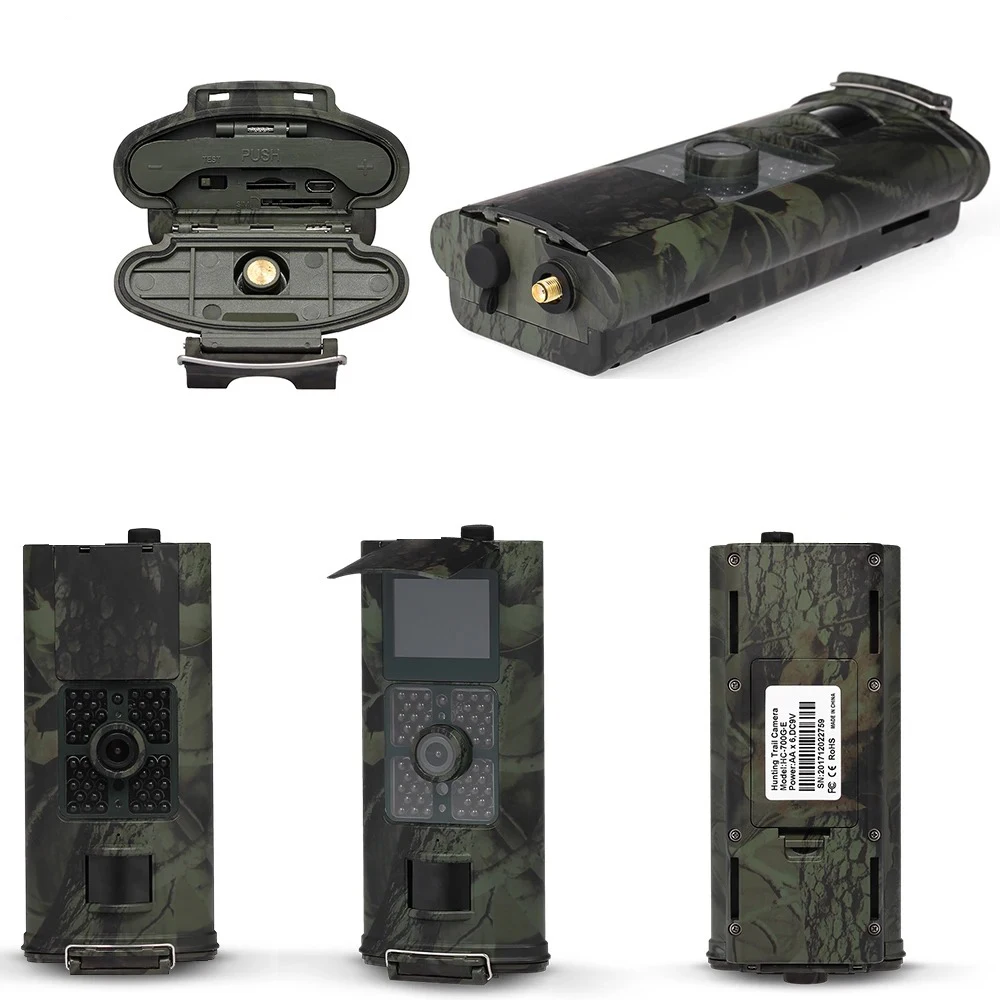 Outdoor Wildlife Camera HD 2.7K 24MP Low Glow 940NM Night Vision Motion Activated Trail Camera IP66 Waterproof for Garden