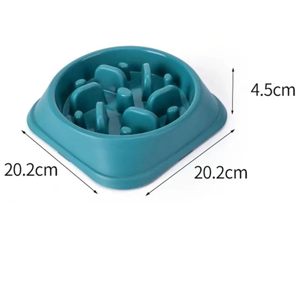 Pet Dog Bowl Slow Feeder Plastic Puppy Cat Eating Dish Bowl Anti-gulping Food Plate Feeding Dog Cat Food Supplies