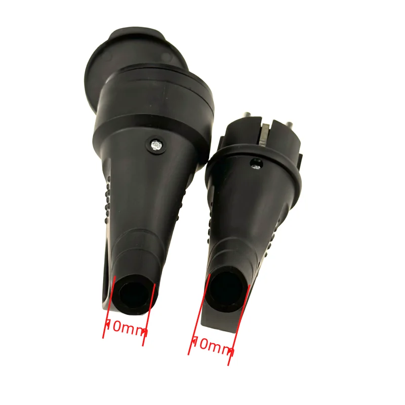 16A European Germany 16 amp industrial rubber ce schuko plug industrial wall plug With Cover