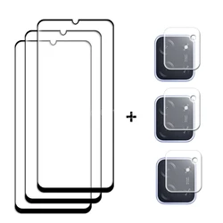 Premium Glass Screen Protector and Camera Film with HD Clarity and Tempered Glass Durability for POCO C85 173.16mm (3 Glass and 3 Lens)