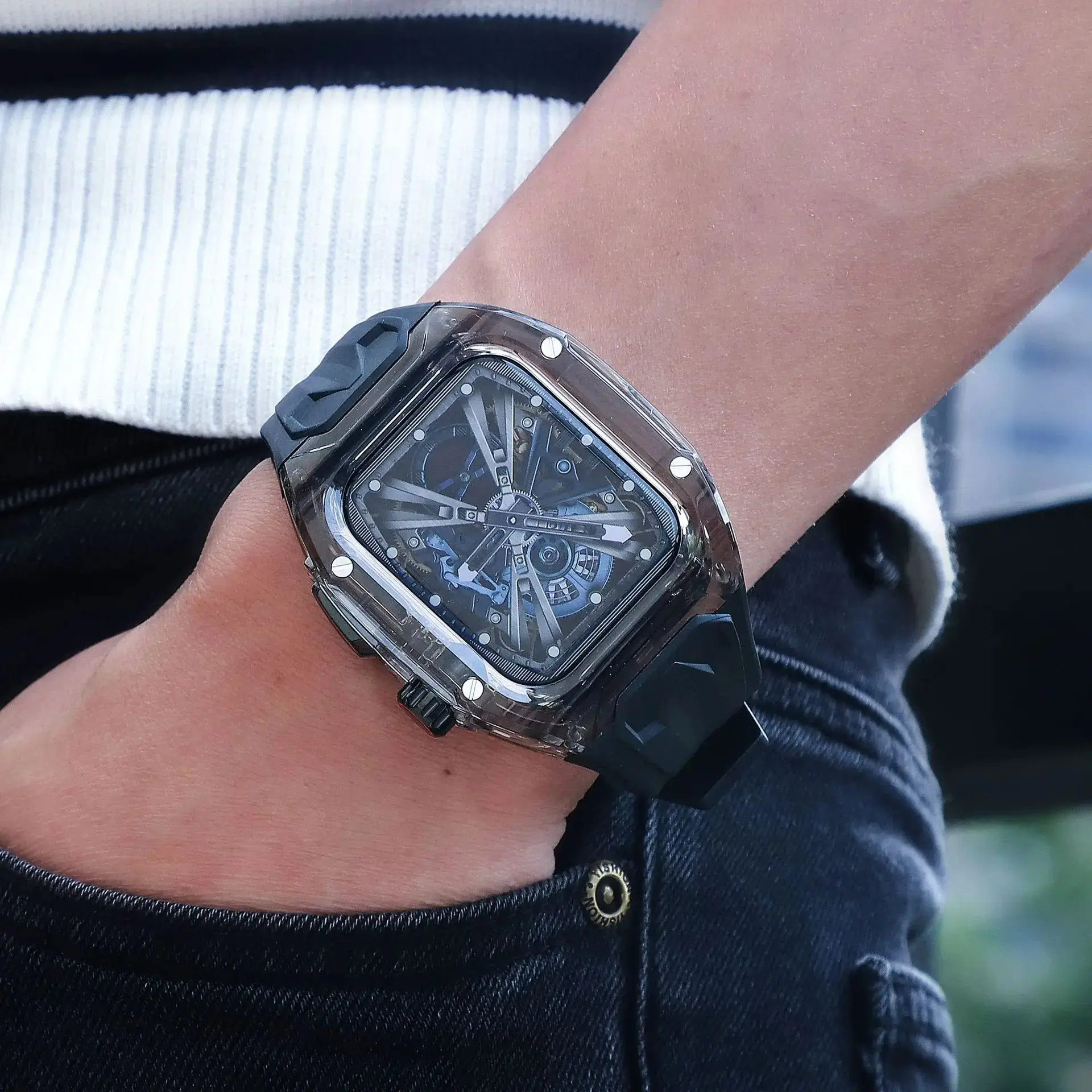  ġ  ̽  TPU Ʈ  ŰƮ, Ʈ 49mm , ̿ġ ø 9, 8, 7, 6, 5, 4, 45mm, 44mm ׼
