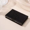 Rhinestone StainlessSteel Credit Card Holder Men Slim Anti Protect Travel ID Cardholder Women Rfid Wallet Metal Case Porte Carte 5