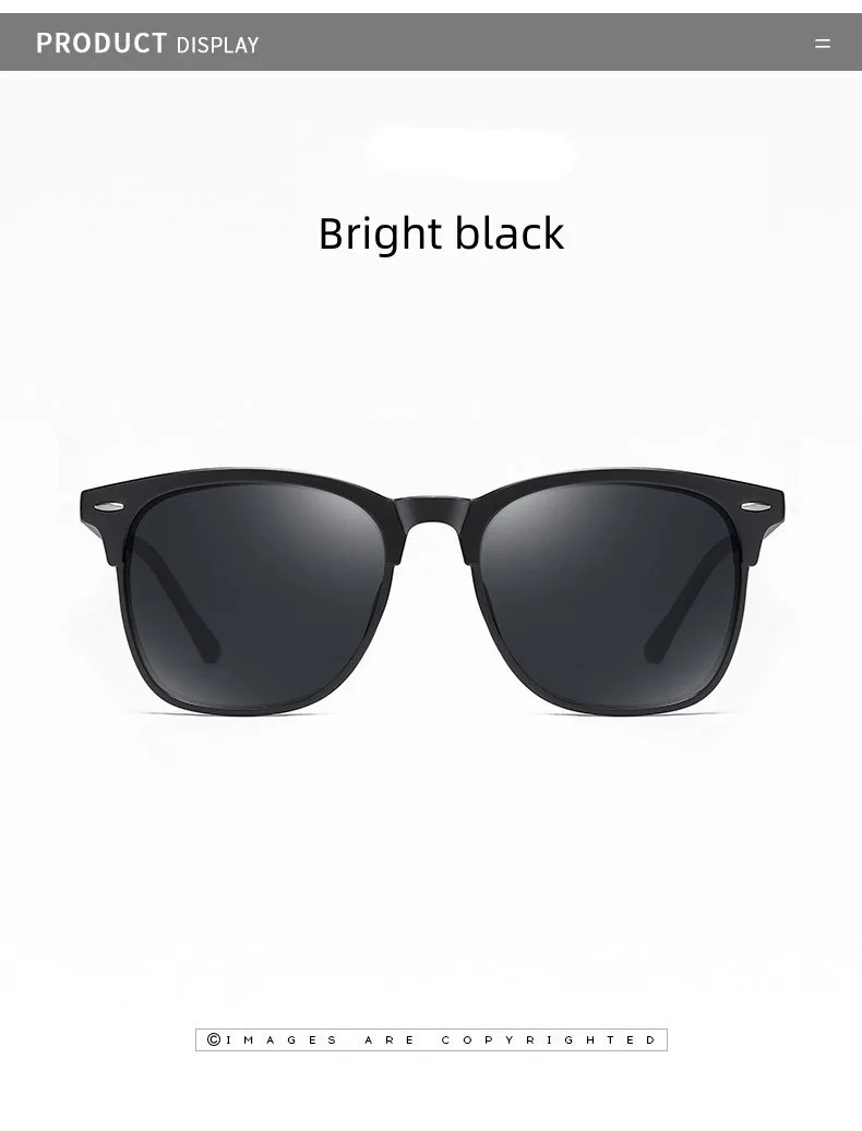 Retro Herren Polarisierte Sonnenbrille Grüner Vollrahmen Quadratische Sonnenbrille für Männer Outdoor Aviator Sonnenschutz im Trend UV400 Lunette – Detail 8