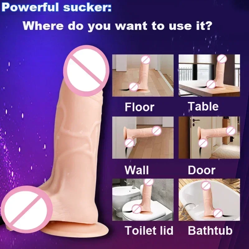 Inflatable Dildo Thickening Big Penis Anal Dilator Men Prostate Massager Women Vaginal Dilator Masturbator