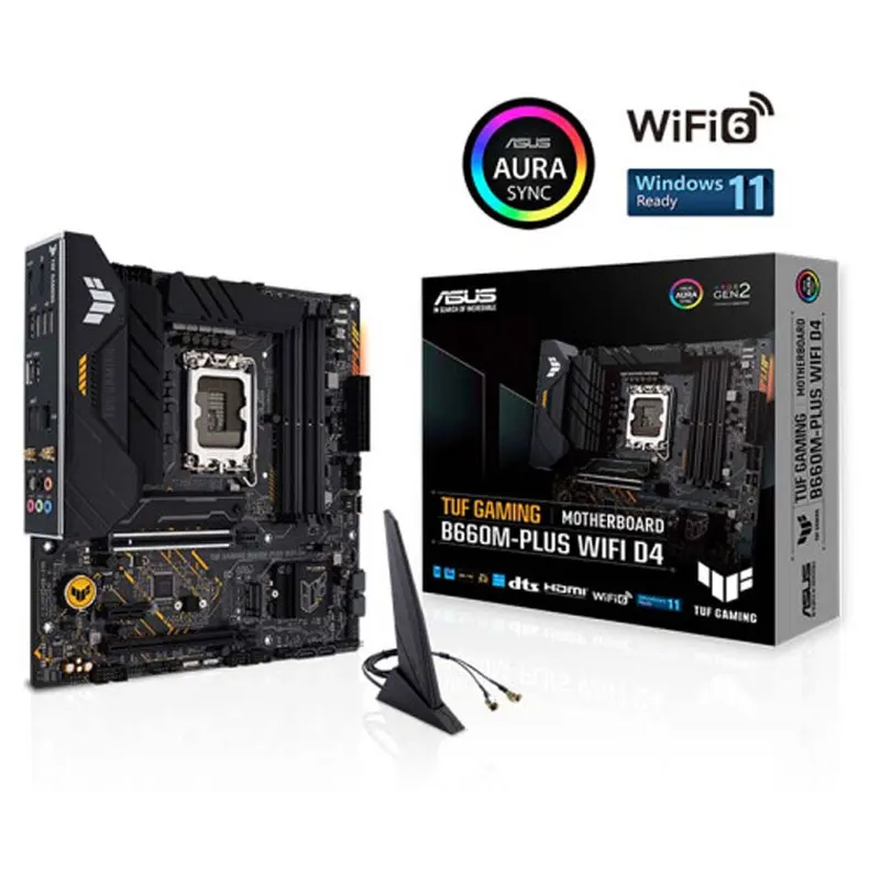 Nuovo Per Asus Tuf Gaming B660M-Plus Wifi D4 Scheda Madre Desktop Originale B660 Ddr4 Lga 1700 Supporto 12400F 12400 I3 12100F
