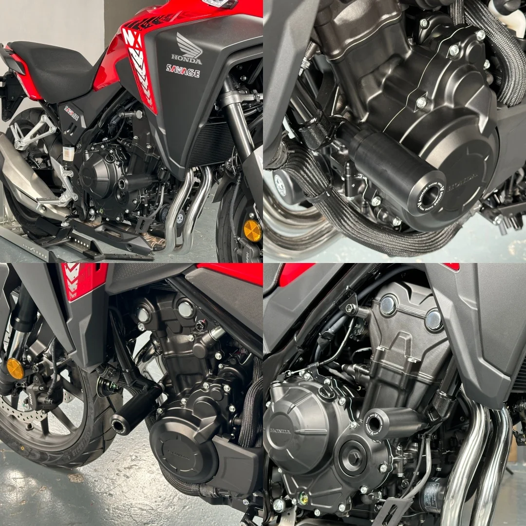 SAVAGE 고내구성 프레임 충돌 슬라이더 혼다 NX500 CB500 Hornet 500 2024-2025 - 캐리나도 가드 & 엔진 보호대