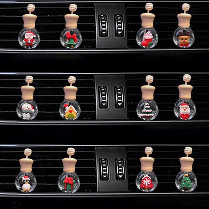 Car Accessories Car Perfume Glass Empty Bottle Air Outlet Perfume Bottle Clip Car Decoration Essential Oil Car Aromatherapy Clip