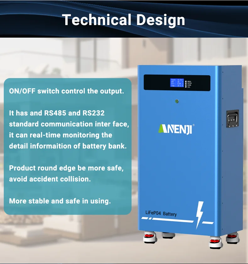 ANENJI 16KWh Lithium-Eisenphosphat 51,2V 300AH A+-Qualität 6000+ Zyklen Solar-Heimenergiespeicher Lithium-Eisenphosphat EU-Lagerbestand – Detail 5