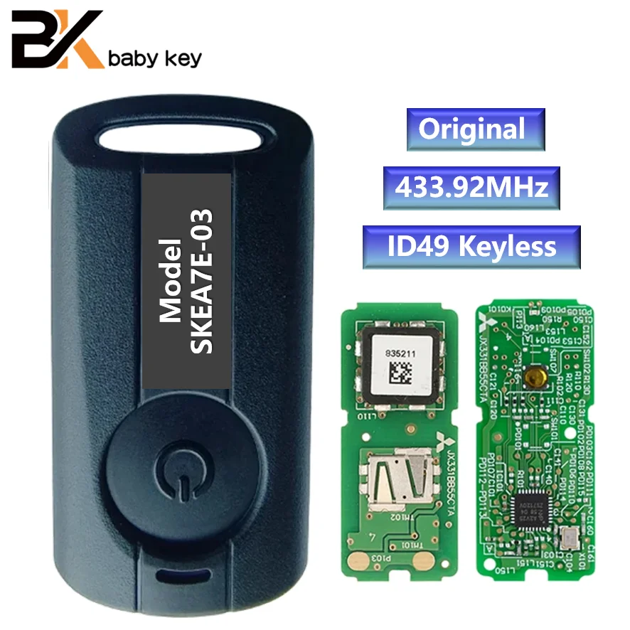 Chiave Bb Chiave Telecomando Originale Per Yamaha Aerox Jauns Qbix Xmax Nvx Moto 433Mhz Id49 Chip Modello Skea71-03